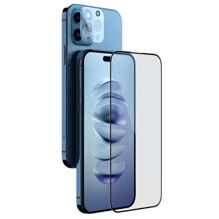 Frendorf | Für iPhone 14 Pro NILLKIN 2 in 1 HD Full Screen Tempered Glass Film + Kamera Schutz Set