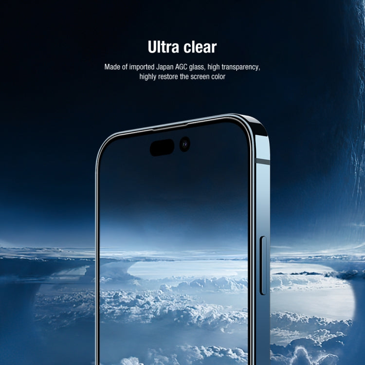 Frendorf | Für iPhone 14 Pro NILLKIN 2 in 1 HD Full Screen Tempered Glass Film + Kamera Schutz Set