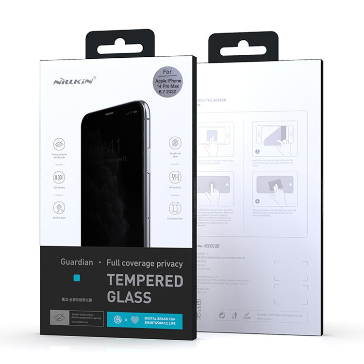 Frendorf | Für iPhone 14 Pro Max NILLKIN Fog Mirror 0,33 mm 9H Full-Screen Matt Gehärtetes Glas Folie