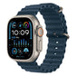 Frerndorf | Ocean Silikon-Uhrenband für Apple Watch Series 9&8&7 41mm / SE 3& SE 2&6&SE&5&4 40mm / 3&2&1 38mm (Blau)