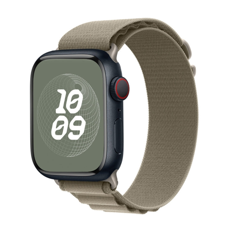 Frerndorf | Nylon Loop Uhrband für Apple Watch 42mm / 41mm / 40mm / 38mm (Oliv)