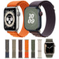 Frerndorf | Nylon Loop Uhrband für Apple Watch 42mm / 41mm / 40mm / 38mm (Oliv)