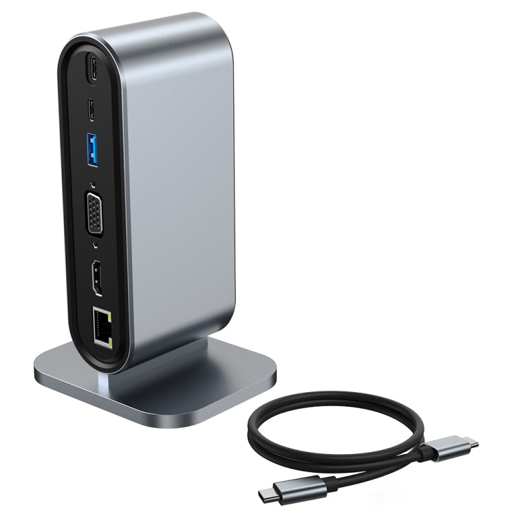 Frendorf | 12 in 1 USB-C / Type-C Vertikaler Multi-Schnittstellen HUB Adapter
