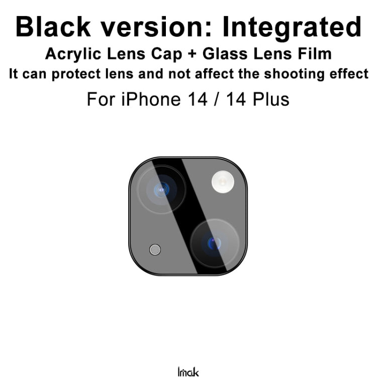 Frendorf | Für iPhone 14 / 14 Plus imak Hochauflösende Integrierte Glaslinse Film Schwarze Version