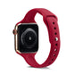 Frendorf | Für Apple Watch 5/4 40mm & 3/2/1 38mm Dünnes Silikon-Uhrenarmband (Rosenrot)