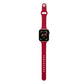 Frendorf | Für Apple Watch 5/4 40mm & 3/2/1 38mm Dünnes Silikon-Uhrenarmband (Rosenrot)