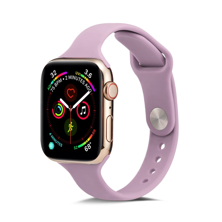 Frendorf | Für Apple Watch 5/4 40mm & 3/2/1 38mm Dünnes Silikon-Armband (Lila)