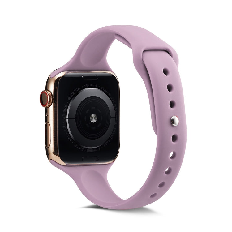 Frendorf | Für Apple Watch 5/4 40mm & 3/2/1 38mm Dünnes Silikon-Armband (Lila)