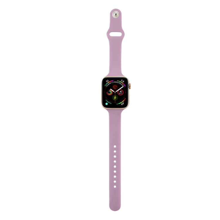 Frendorf | Für Apple Watch 5/4 40mm & 3/2/1 38mm Dünnes Silikon-Armband (Lila)