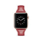 Frendorf | Für Apple Watch 5/4 40mm & 3/2/1 38mm Dünnes Lederuhrband (Rot)