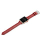 Frendorf | Für Apple Watch 5/4 40mm & 3/2/1 38mm Dünnes Lederuhrband (Rot)