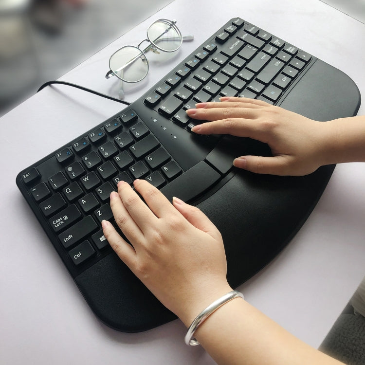 Frendorf | 390B 87-Tasten Ergonomische Geteilte Verdrahtete Tastatur
