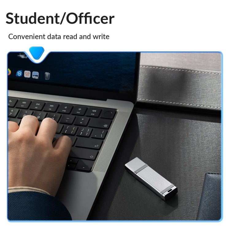 Frendorf | ORICO 64GB USB-A USB3.2 Gen1 USB Flash Drive, Read 260MB/s, Write 50MB/s (Silber)