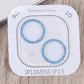 Frendorf | Für iPhone 14 Plus Glitter Ring Gehärtetes Glas Kameralinse Film (Blau)