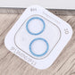 Frendorf | Für iPhone 14 Plus Glitter Ring Gehärtetes Glas Kameralinse Film (Blau)