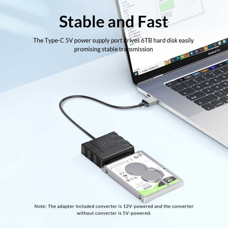 Frendorf | ORICO UTS1 USB 2.0 2.5-Zoll SATA HDD-Adapter mit Silikonhülle, Kabellänge: 0,3 m