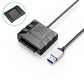 Frendorf | ORICO UTS1 USB 3.0 2.5-Zoll SATA HDD-Adapter mit Silikonhülle, Kabelhöhe: 0,5 m