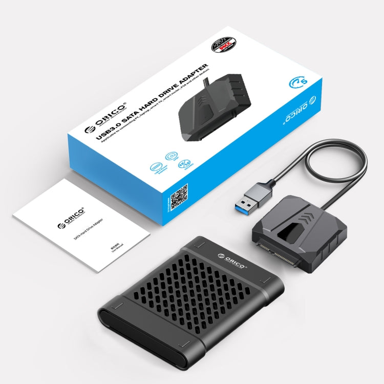 Frendorf | ORICO UTS2 USB 3.0 2,5-Zoll SATA HDD-Adapter mit Silikonhülle, Kabellänge: 0,3 m