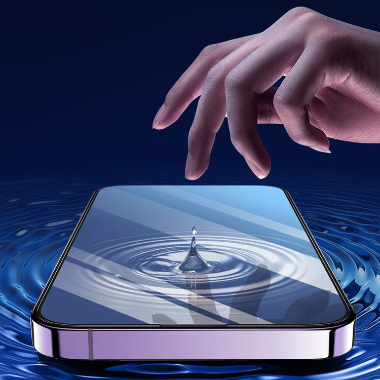 Frendorf | Für iPhone 14 Pro Max TOTUDESIGN AB-057 HD Seidenbild Staubdicht Tempered Glass Film