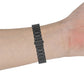 Frendorf | Für Huawei Band 4 Pro (TER-B29S) / Band 3 Pro (TER-B29) / Band 3 (TER-B09) Drei Perlen Stahl Handgelenkarmband Uhrband (Rosa Pink)