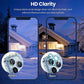 Frendorf | Für iPhone 14 Pro Max / 14 Pro Tempered Glass CD Texture Back Camera Film (Blau)