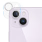 Frendorf | Für iPhone 14 / 14 Plus Gehärtetes Glas Glitzer CD Textur Rückkamera Film (Silber)
