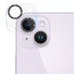 Frendorf | Für iPhone 14 / 14 Plus Gehärtete Glas Glitzer CD Textur Rückkamera Film (Schwarz)