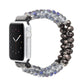 Frendorf | Für Apple Watch 5 & 4 40mm / 3 & 2 & 1 38mm Perlenkristall-Uhrenarmband (Kristallgrau)