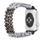 Frendorf | Für Apple Watch 5 & 4 40mm / 3 & 2 & 1 38mm Perlenkristall-Uhrenarmband (Kristallgrau)