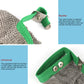 Frendorf | 304 Edelstahl 5 Finger Stahlring Anti-Schneid Arbeitschutz Handschuhe, Größe:XS