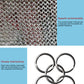 Frendorf | 304 Edelstahl 5 Finger Stahlring Anti-Schneid Arbeitschutz Handschuhe, Größe:XS