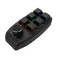 Frendorf | Bluetooth Wireless RGB Custom Mechanical KeyBoard 6 Tasten 1 Knopf Programmierung Gaming Keypad (Schwarz)