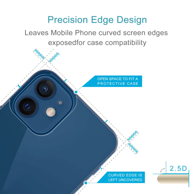 Frendorf | Für iPhone 12 mini 9H 2.5D Halbscreen Transparent Rückseitige Gehärtete Glasfolie