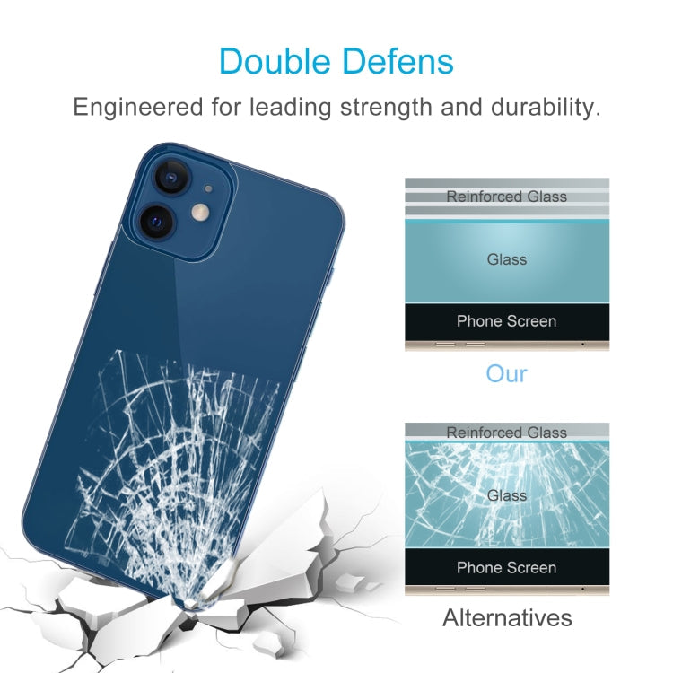 Frendorf | Für iPhone 12 mini 9H 2.5D Halbscreen Transparent Rückseitige Gehärtete Glasfolie