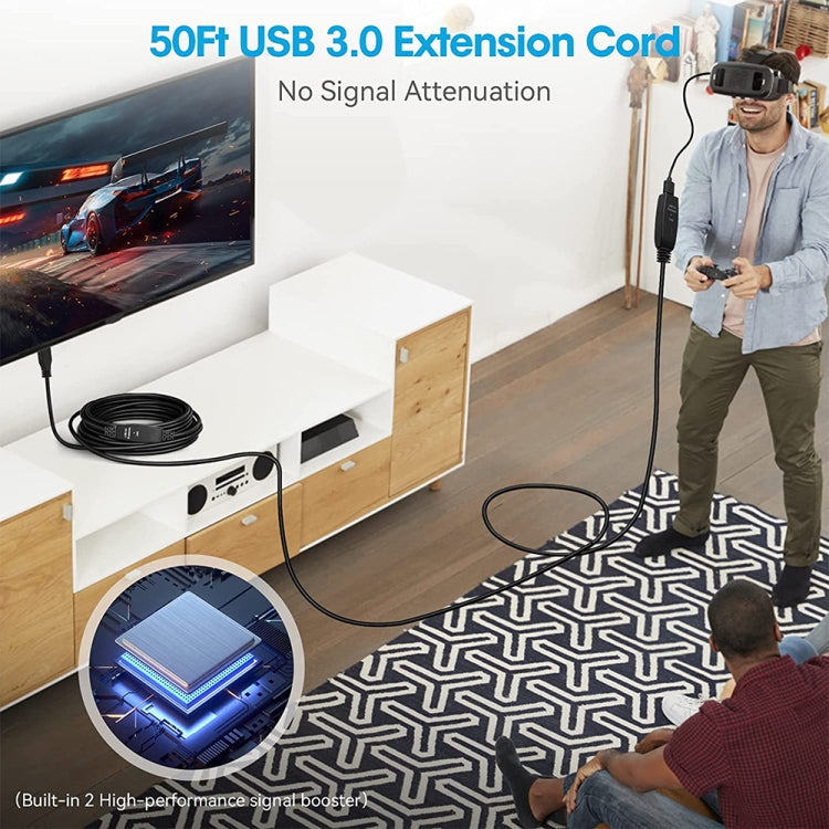 Frendorf | USB 3.0 Male to Female Data Sync Super Speed Verlängerungskabel, Länge: 5m