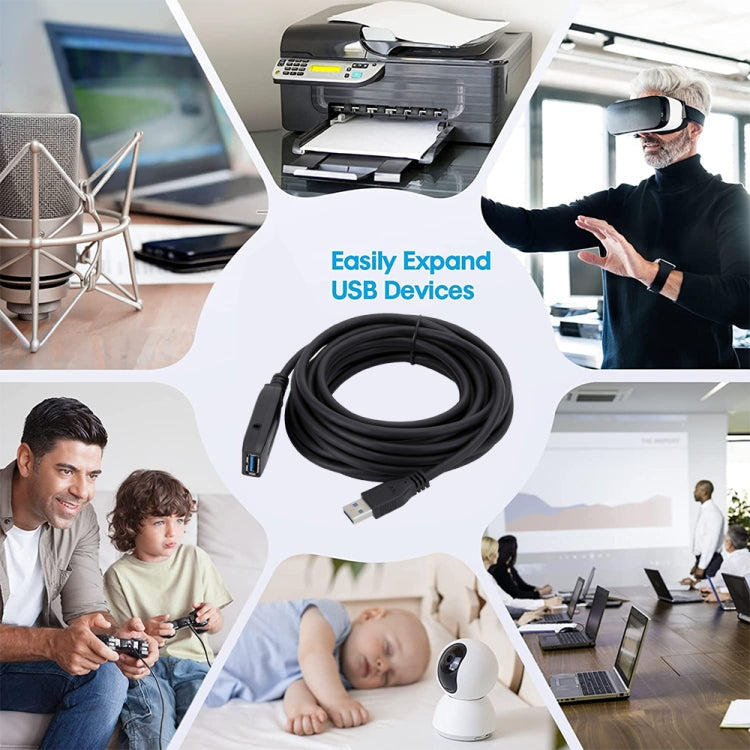 Frendorf | USB 3.0 Male to Female Data Sync Super Speed Verlängerungskabel, Länge: 5m