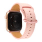 Frendorf | Für Apple Watch Serie 7 41mm / 6 & SE & 5 & 4 40mm / 3 & 2 & 1 38mm Einfarbiges Echtes Leder Armband (Rosa)