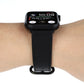 Frendorf | Für Apple Watch Series 7 41mm / 6 & SE & 5 & 4 40mm / 3 & 2 & 1 38mm Einfarbiges Echtes Leder Armband (Schwarz)