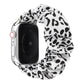 Frendorf | Für Apple Watch Series 7 45mm / 6 & SE & 5 & 4 44mm / 3 & 2 & 1 42mm Stoff + Edelstahl Haar Ring Uhrband (Spot)