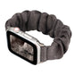 Frendorf | Für Apple Watch Series 7 41mm / 6 & SE & 5 & 4 40mm / 3 & 2 & 1 38mm Stoff + Edelstahl-Haar-Ring-Uhrenarmband (Grau)