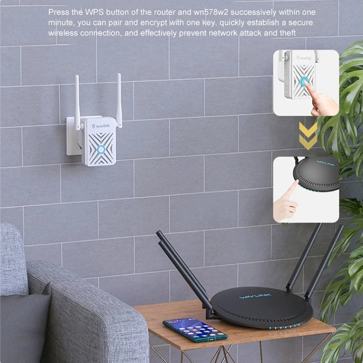 Frendorf | Wavlink WN578W2 300Mbps 2.4GHz WiFi Extender Repeater Home Wireless Signal Amplifier (UK Stecker)