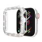 Frendorf | Für Apple Watch Series 3 & 2 & 1 38mm Doppelte Reihe Diamanten PC Schutzhülle (Silber)