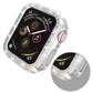 Frendorf | Für Apple Watch Series 3 & 2 & 1 38mm Doppelte Reihe Diamanten PC Schutzhülle (Silber)