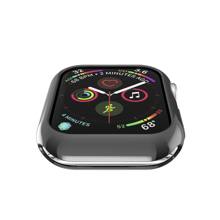 Frendorf | Für Apple Watch Series 5 & 4 40mm Plattierung TPU Rundloch-Hohl-Schutzgehäuse (Schwarz)
