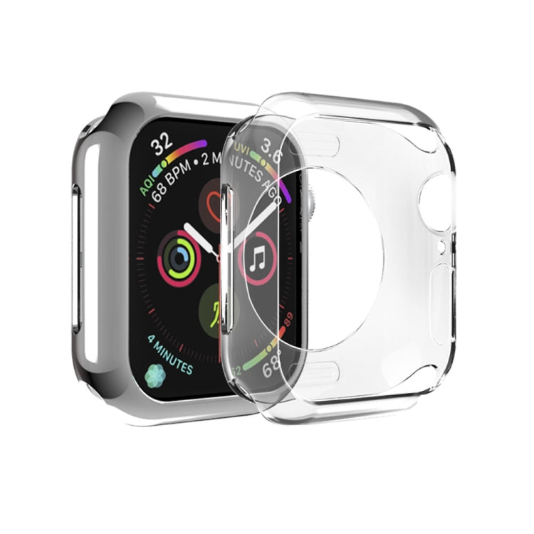 Frendorf | Für Apple Watch Series 5 & 4 40mm Plattierung TPU Rundloch-Hohlraumschutzgehäuse (Transparent)