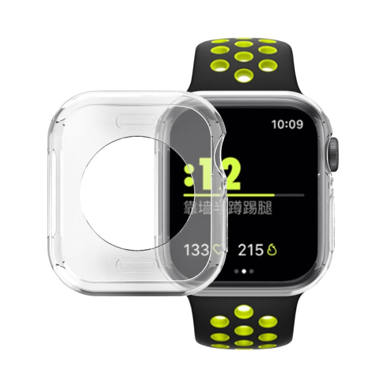 Frendorf | Für Apple Watch Series 5 & 4 40mm Plattierung TPU Rundloch-Hohlraumschutzgehäuse (Transparent)