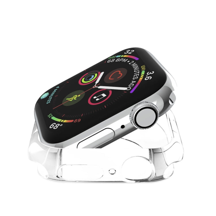 Frendorf | Für Apple Watch Series 5 & 4 40mm Plattierung TPU Rundloch-Hohlraumschutzgehäuse (Transparent)
