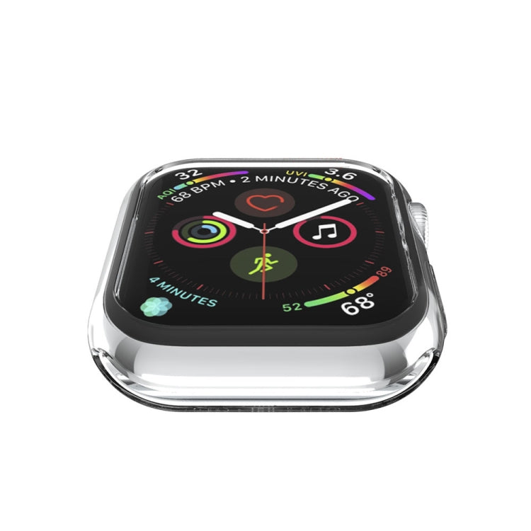 Frendorf | Für Apple Watch Series 5 & 4 40mm Plattierung TPU Rundloch-Hohlraumschutzgehäuse (Transparent)