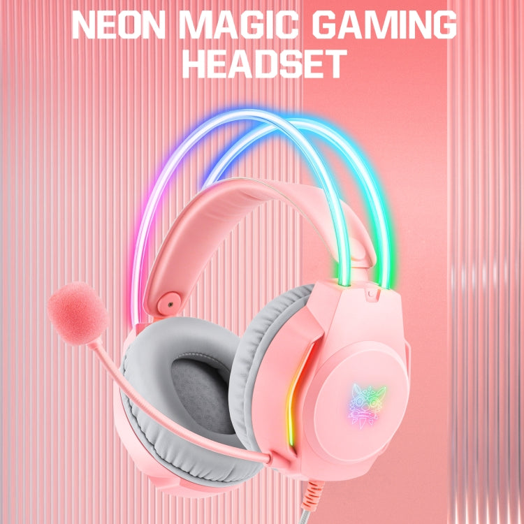 Frendorf | X26 USB+3.5mm RGB Kabel Gaming Headset (Pink)