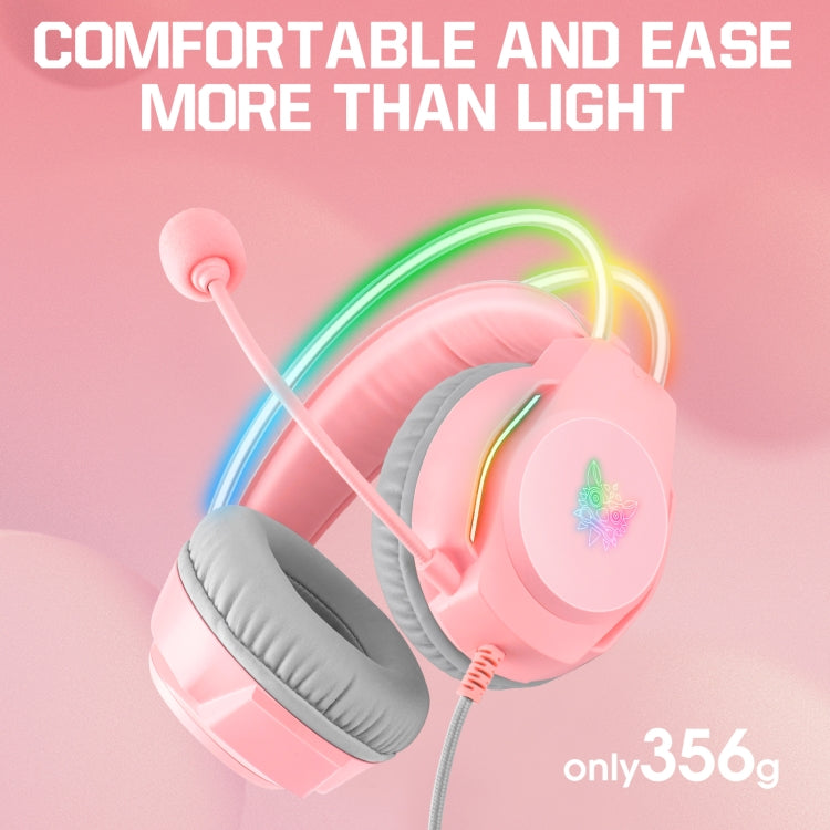 Frendorf | X26 USB+3.5mm RGB Kabel Gaming Headset (Pink)